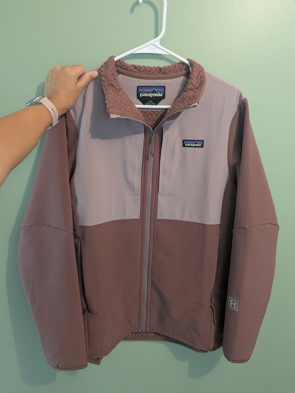 Patagonia Women’s Large Mauve CrossStrata Jacket BNWOT